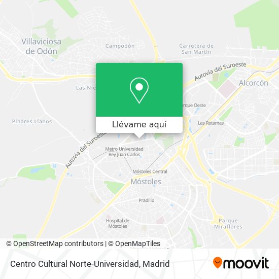 Mapa Centro Cultural Norte-Universidad
