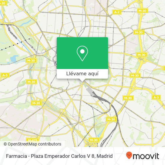Mapa Farmacia - Plaza Emperador Carlos V 8