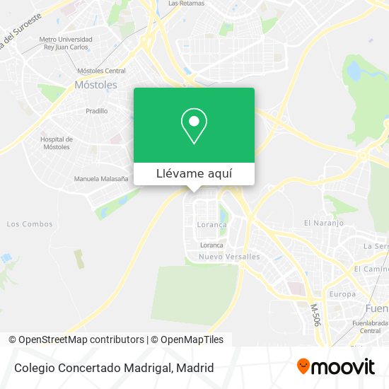 Mapa Colegio Concertado Madrigal