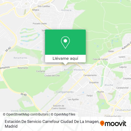 Mapa Estación De Servicio Carrefour Ciudad De La Imagen