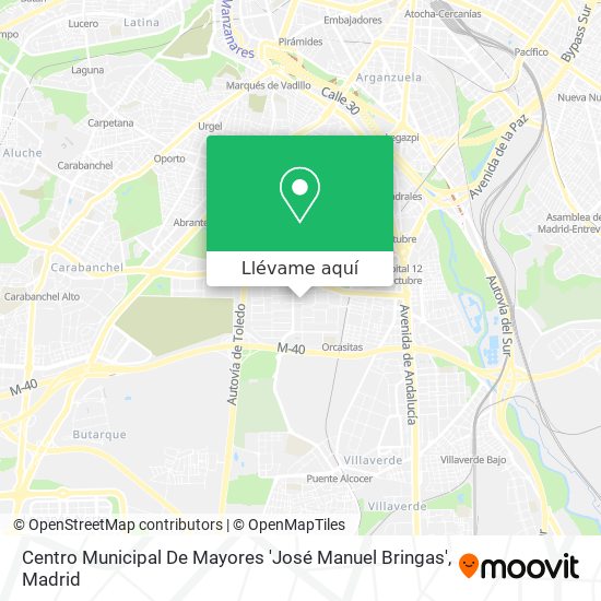 Mapa Centro Municipal De Mayores 'José Manuel Bringas'