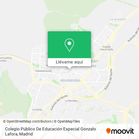 Mapa Colegio Público De Educación Especial Gonzalo Lafora