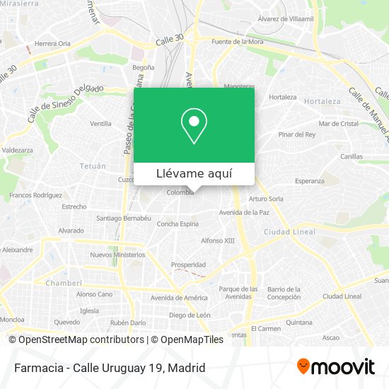 Mapa Farmacia - Calle Uruguay 19