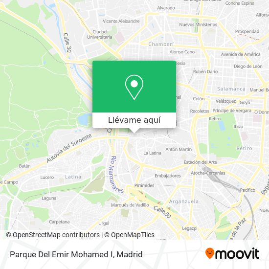 Mapa Parque Del Emir Mohamed I