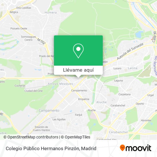 Mapa Colegio Público Hermanos Pinzón