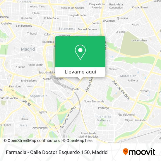 Mapa Farmacia - Calle Doctor Esquerdo 150