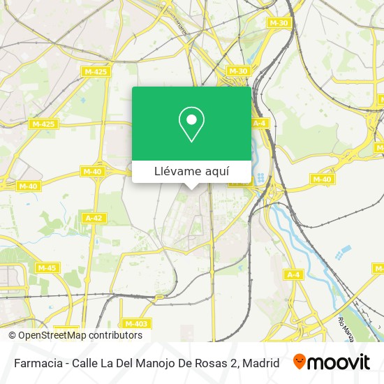 Mapa Farmacia - Calle La Del Manojo De Rosas 2