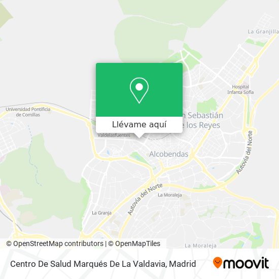 Mapa Centro De Salud Marqués De La Valdavia