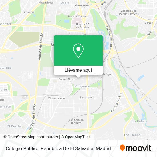Mapa Colegio Público República De El Salvador