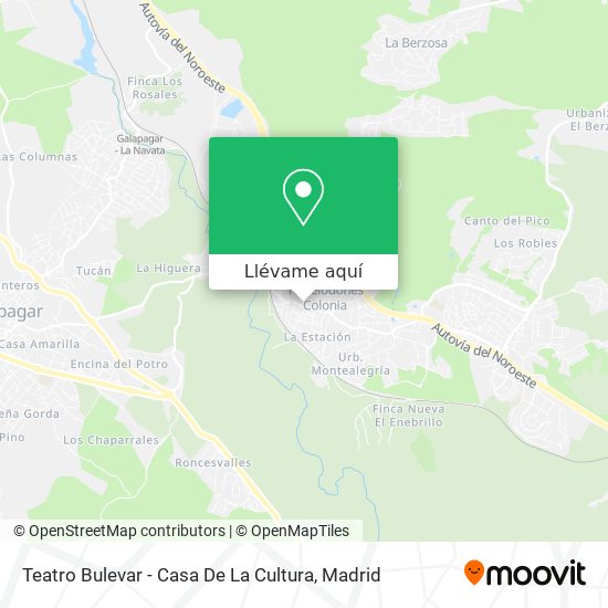 Mapa Teatro Bulevar - Casa De La Cultura