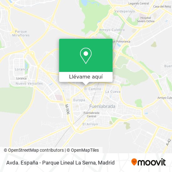 Mapa Avda. España - Parque Lineal La Serna