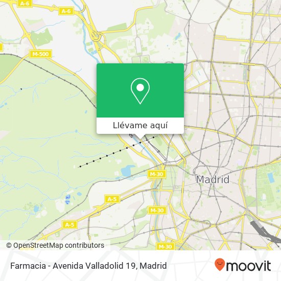 Mapa Farmacia - Avenida Valladolid 19