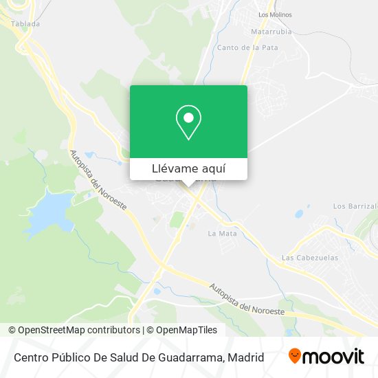 Mapa Centro Público De Salud De Guadarrama