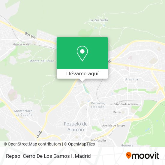 Mapa Repsol Cerro De Los Gamos I