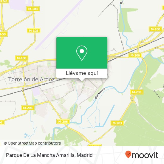 Mapa Parque De La Mancha Amarilla