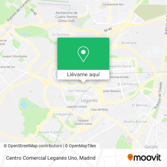 Mapa Centro Comercial Leganés Uno