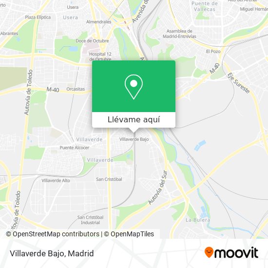 ¿Cómo llegar a Villaverde Bajo en Madrid en Metro, Autobús o Tren?