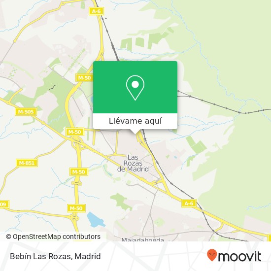 Mapa Bebín Las Rozas