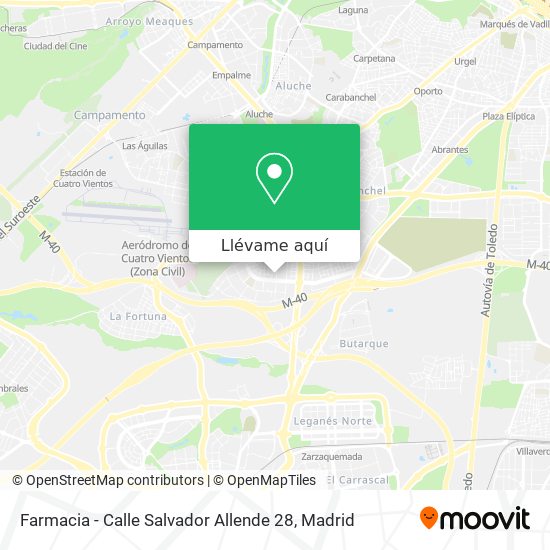 Mapa Farmacia - Calle Salvador Allende 28