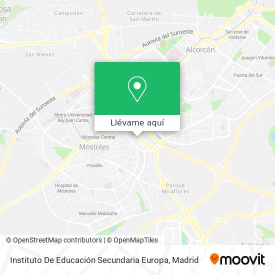 Mapa Instituto De Educación Secundaria Europa