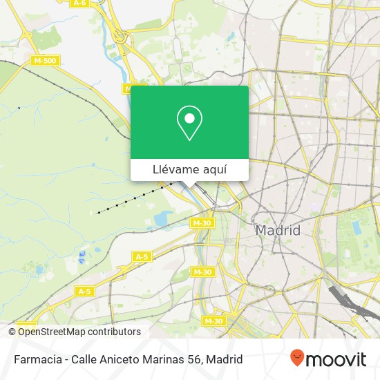 Mapa Farmacia - Calle Aniceto Marinas 56