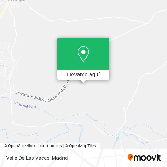 Mapa Valle De Las Vacas