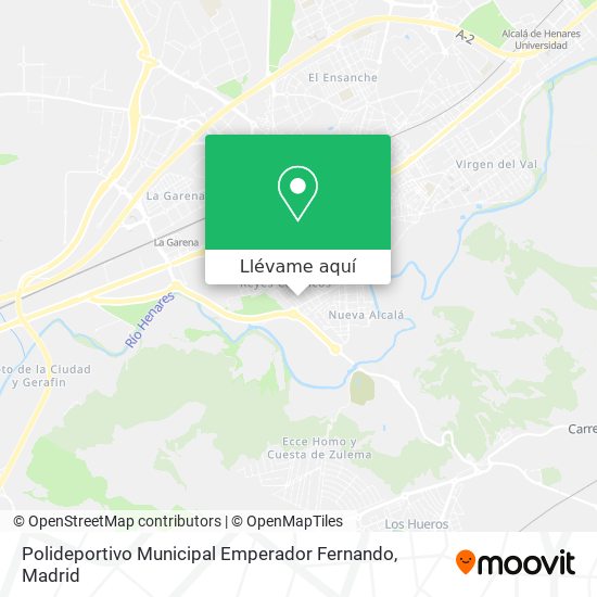 Mapa Polideportivo Municipal Emperador Fernando