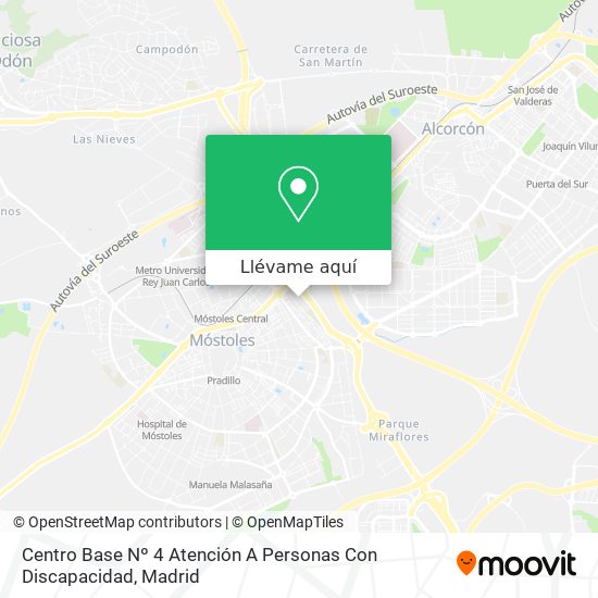 Mapa Centro Base Nº 4 Atención A Personas Con Discapacidad