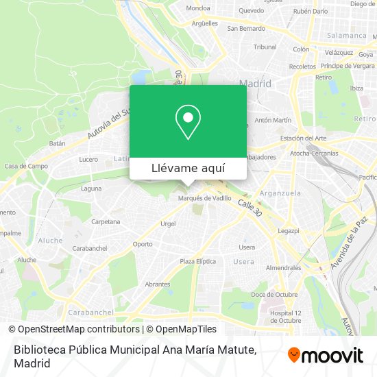 Mapa Biblioteca Pública Municipal Ana María Matute