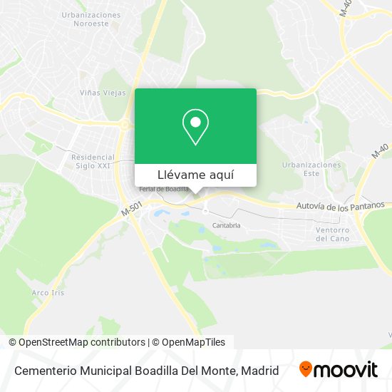 Mapa Cementerio Municipal Boadilla Del Monte