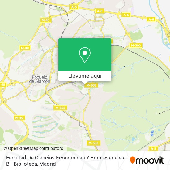 Mapa Facultad De Ciencias Económicas Y Empresariales - B - Biblioteca