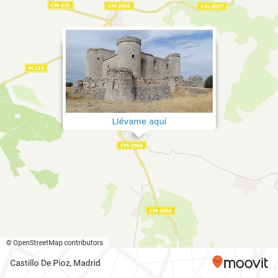 Mapa Castillo De Pioz
