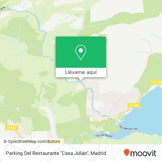 Mapa Parking Del Restaurante "Casa Julián"