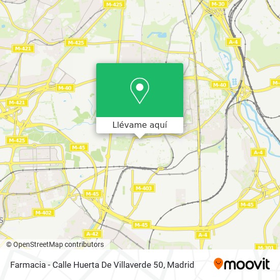 Mapa Farmacia - Calle Huerta De Villaverde 50