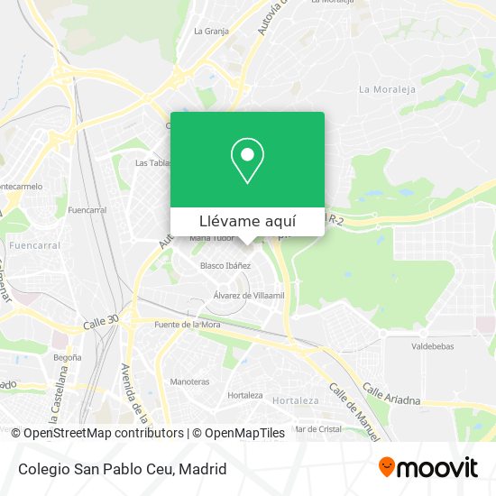 Mapa Colegio San Pablo Ceu