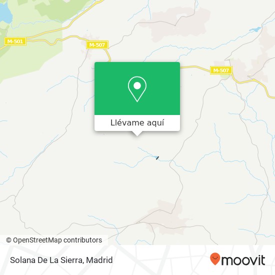 Mapa Solana De La Sierra