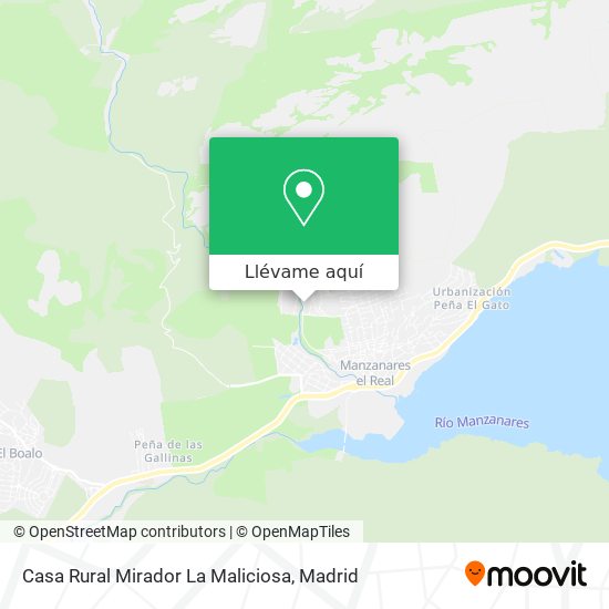 Mapa Casa Rural Mirador La Maliciosa