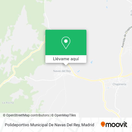 Mapa Polideportivo Municipal De Navas Del Rey