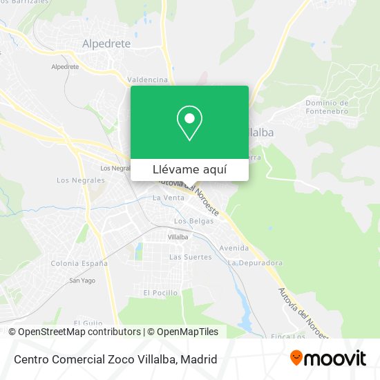 Mapa Centro Comercial Zoco Villalba