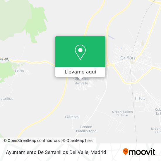 Mapa Ayuntamiento De Serranillos Del Valle