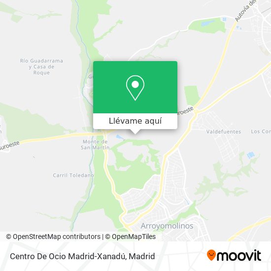 Mapa Centro De Ocio Madrid-Xanadú