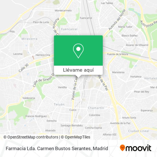 Mapa Farmacia Lda. Carmen Bustos Serantes