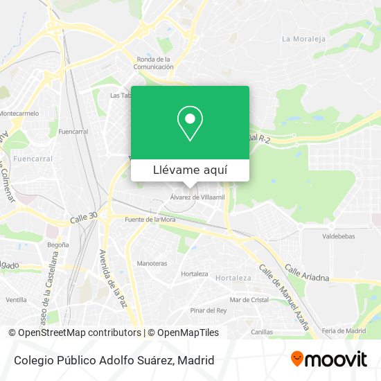 Mapa Colegio Público Adolfo Suárez