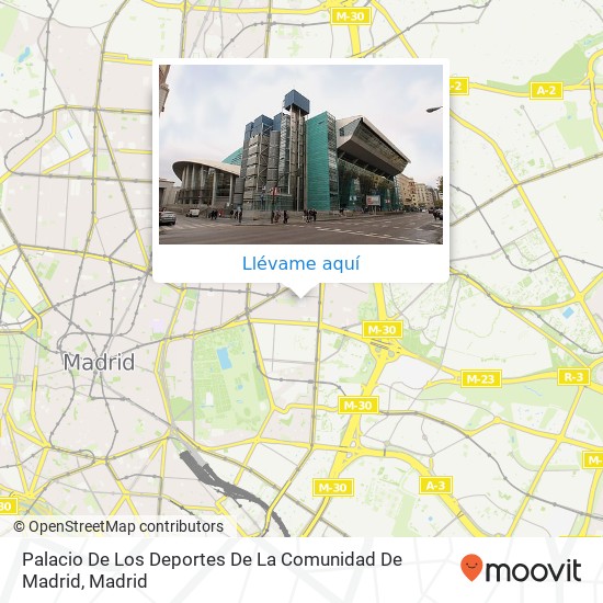 Mapa Palacio De Los Deportes De La Comunidad De Madrid