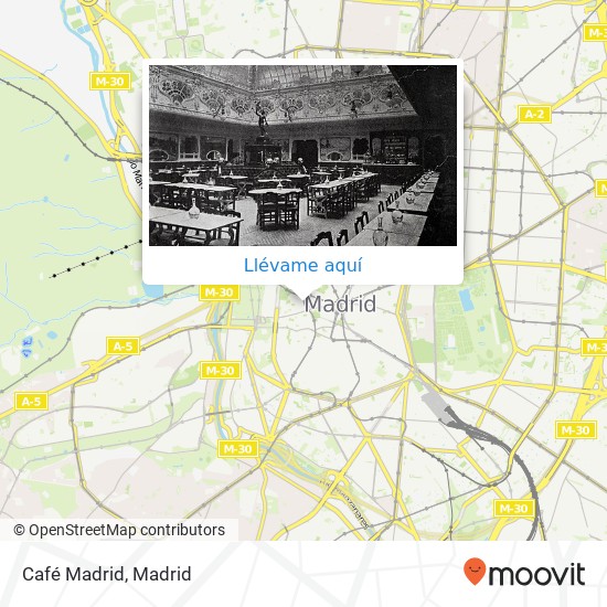 Mapa Café Madrid