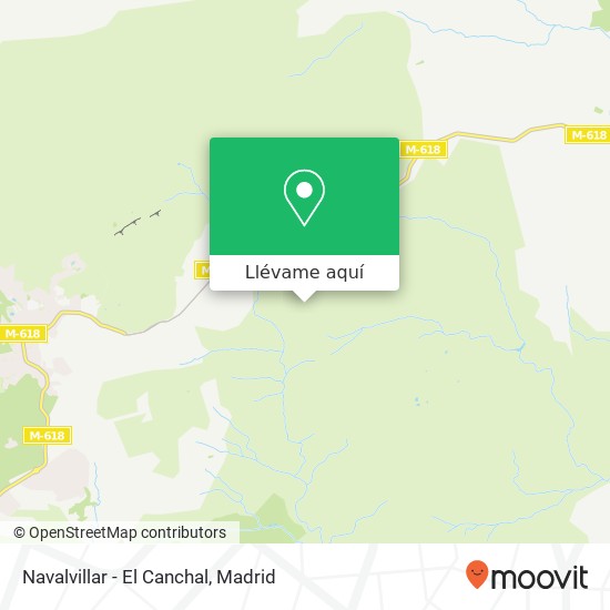 Mapa Navalvillar - El Canchal