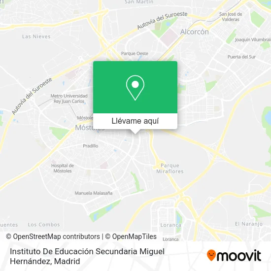 Mapa Instituto De Educación Secundaria Miguel Hernández