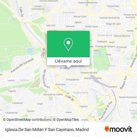 Mapa Iglesia De San Millán Y San Cayetano