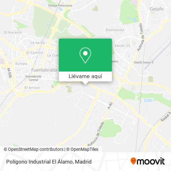 Mapa Polígono Industrial El Álamo