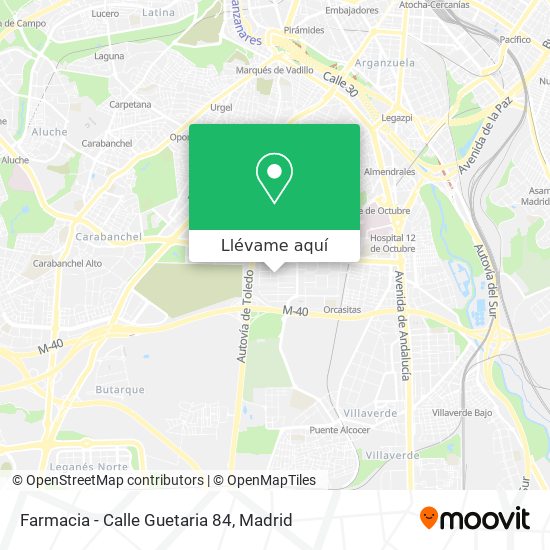 Mapa Farmacia - Calle Guetaria 84